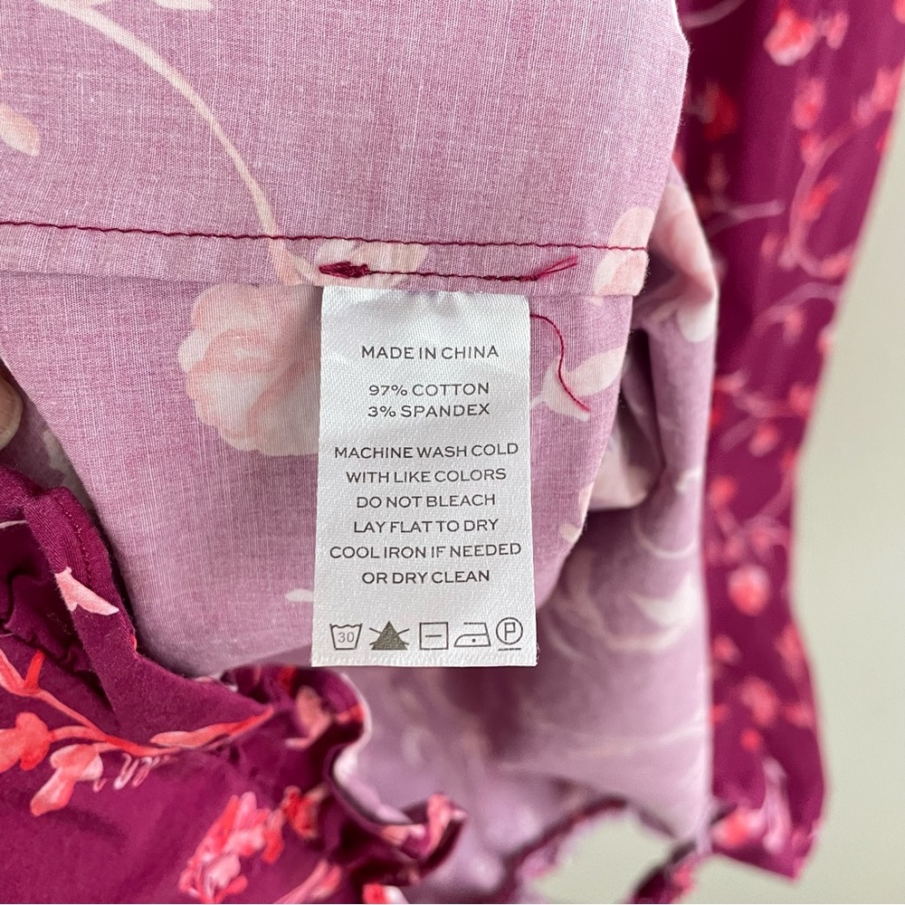 Hill House The Caroline Nap Dress Floral Midi Length Size XS - Picture 6 of 8